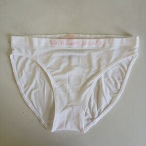 NWT Victoria's Secret seamless panties white bikini cut size S